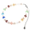 Sterling Silver Freshwater Cultured Pearl and Multiple-Colored Crystal Bracelet, 7+2 Extender