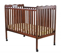 Dream On Me Classic 2 in 1 Convertible Stationary Side Crib, Espresso