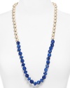 Gorgeous gobstopper gems make this kate spade new york necklace a total knockout. It's a simple shape - a classic strand - but one that packs an added punch in surprising shades.