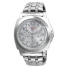 U.S. Polo Assn. Men's US8454EXL Silver Dial Extra Long Silver-Tone Bracelet Watch