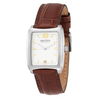 Nautica Men's N07545 Leather Square Analog Watch Nautica Men's N07545 Leather Square Analog Watch