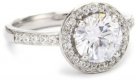 Myia Passiello Essentials Swarovski Zirconia Round Halo Ring Myia Passiello Essentials Swarovski Zirconia Round Halo Ring