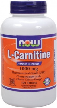 NOW Foods L- Carnitine Tartrate 1000mg, 100 Tablets NOW Foods L- Carnitine Tartrate 1000mg, 100 Tablets
