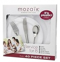 Mozaik Service for 8, 40-Count Mozaik Service for 8, 40-Count