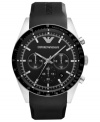 Precision you can rely on: an expertly crafted chronograph watch from Emporio Armani.