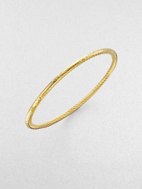 From the Midnight Melange Collection. 18K yellow gold in a slim hammered design.18K yellow gold Width, about 3mm Imported 