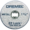 Dremel EZ456 1-1/2-Inch EZ Lock Rotary Tool Cut-Off Wheels for Metal, 5-Pack