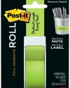 Post-it Full Adhesive Roll, 1 x 400 Inches, Green, 1-Pack ,2650-G