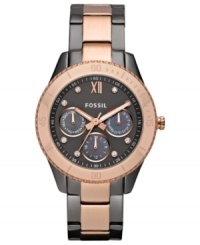 Lend your look a refreshing change of pace with the sultry tones on this Stella watch from Fossil. Lend your look a refreshing change of pace with the sultry tones on this Stella watch from Fossil.