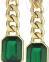 Anne Klein PALATINE Gold-Tone Colored Drop Earrings