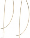 By Boe Half-Moon Threaded Earrings  14k Gold Filled