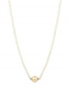 A sweet last-minute touch. This sophisticated sterling silver necklace combines pink cultured freshwater pearls (10-10-1/2 mm) with pretty rose quartz beads (18-3/8 ct. t.w.). Approximate length: 16 inches.