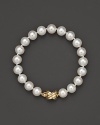 Cultured, freshwater pearl bracelet.