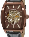 Stuhrling Original Men's 182C3.336559 Leisure Millennia Master Automatic Skeleton Bronze Tone Watch Set