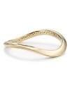 Simply styled yet sculptural, this Nadri bangle lends architectural allure to every outfit, plated in 18-karat gold.