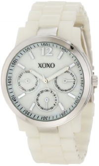 XOXO Women's XO5518 Ivory Bracelet with Silver Case Watch XOXO Women's XO5518 Ivory Bracelet with Silver Case Watch