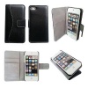 Bear Motion Luxury 100 Percent Genuine Top Lambskin Leather Case for iPhone 5 (Black)
