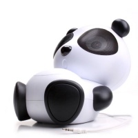 GOgroove Mama Panda Pal Portable High-Powered Stereo Speaker System for Tablets / Smartphones / Laptops / MP3 Players & More!