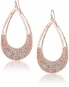 Jessica Simpson Pave Tear Drop Hoop Earrings