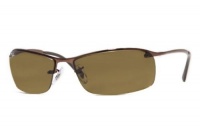 Ray Ban Sunglasses RB 3183 Top Bar 014/73 Brown/B-15XLT, 63mm