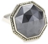 Judith Jack Magnifique Sterling Silver, Marcasite and Hematite Octagon Ring