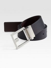An essential, reversible design fit for any look with a brushed silvertone buckle. About 1¼ wide Imported An essential, reversible design fit for any look with a brushed silvertone buckle. About 1¼ wide Imported