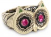 Betsey Johnson Creepy Critter Owl Stretch Ring