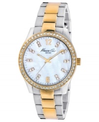 Change your tone this season with this steel watch gone gold, by Kenneth Cole New York. Change your tone this season with this steel watch gone gold, by Kenneth Cole New York.