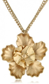 Kenneth Cole New York Modern Sunset Double Flower Pendant Necklace