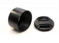 EzFoto Metal Screw-In Lens Hood & Lens Cap for Olympus M.ZUIKO DIGITAL ED 60mm F2.8 Macro Lens, replaces Lens hood LH-49 EzFoto Metal Screw-In Lens Hood & Lens Cap for Olympus M.ZUIKO DIGITAL ED 60mm F2.8 Macro Lens, replaces Lens hood LH-49