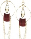Rachel Burklund Indian Essence Gold-Filled Circle Draped Earrings