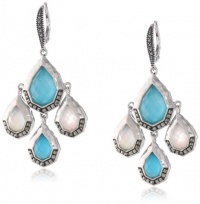 Judith Jack Carnaval Sterling Silver and Turquoise Triple Drop Earrings Judith Jack Carnaval Sterling Silver and Turquoise Triple Drop Earrings