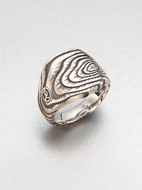 Intricate carving and textural details in sterling silver create a contemporary look that stylishly artistic.Sterling silverAbout 1 diamImported Intricate carving and textural details in sterling silver create a contemporary look that stylishly artistic.Sterling silverAbout 1 diamImported