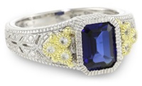 Judith Ripka Estate Small Stone Estate Ring, Size 7 Judith Ripka Estate Small Stone Estate Ring, Size 7