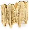 House of Harlow 1960 14k Yellow Gold-Plated Feather Row Ring