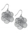 Nature's creation. Giani Bernini draws inspiration from real flowers with these intricate, cut-out drop earrings. Crafted in sterling silver. Approximate drop: 1-1/4 inches.