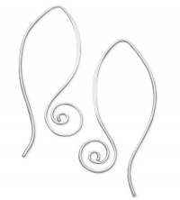 Jody Coyote Sterling Silver Wire Long Coil Drop Earrings Jody Coyote Sterling Silver Wire Long Coil Drop Earrings
