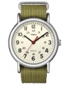The Timex Weekender collection is the perfect watch for a stylish yet casual look, with an accessible slip-through strap.