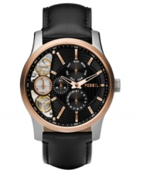 Ramp up your look with this sensational Twist collection watch by Fossil. Ramp up your look with this sensational Twist collection watch by Fossil.
