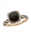 Effy Jewlery 14K Rose Gold Smokey Quartz & Diamond Ring, 2.26 TCW Ring size 7