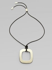 A bold design with an adjustable length for style versatility.Sterling silverCord endsLength, about 20Imported