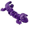 Zanies Plush Bungee Geckos Dog Toy, 16-Inch, Purple