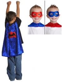 2 Item Bundle: Little Adventures Spiderman Cape with Reversible Mask (Ages 3-8) + Activity Book 2 Item Bundle: Little Adventures Spiderman Cape with Reversible Mask (Ages 3-8) + Activity Book