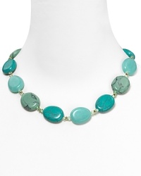 Work a wow neckline with this delicate bead bedecked necklace from Lauren Ralph Lauren. In perfect step with the turquoise trend, it instantly updates wardrobe classics. Work a wow neckline with this delicate bead bedecked necklace from Lauren Ralph Lauren. In perfect step with the turquoise trend, it instantly updates wardrobe classics.