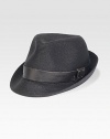 This dapper style, crafted in toyo paper straw and cotton, is casual yet poised enough for any gentleman of style.90% paper/10% cottonBrim, about 2Spot cleanMade in USA