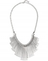 GUESS Silver-Tone Paddle Necklace, SILVER