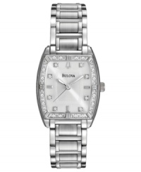 Light up the room with this diamond-embellished dress watch from Bulova. Light up the room with this diamond-embellished dress watch from Bulova.