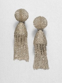 An elegant style with chic strands of link chains. BrassLength, about 3Clip-on backImported An elegant style with chic strands of link chains. BrassLength, about 3Clip-on backImported