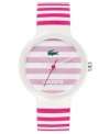 Sport some retro Lacoste style with this unisex Goa collection active watch.