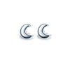 Alex Woo Mini Additions Sterling Silver Moon Earrings